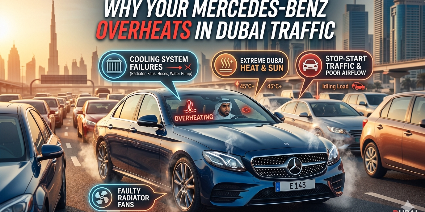Why your Mercedes Benz overheats in Dubai traffice
