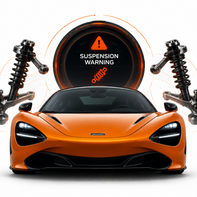 My McLaren Shows a Suspension Warning. Can I Still Drive It