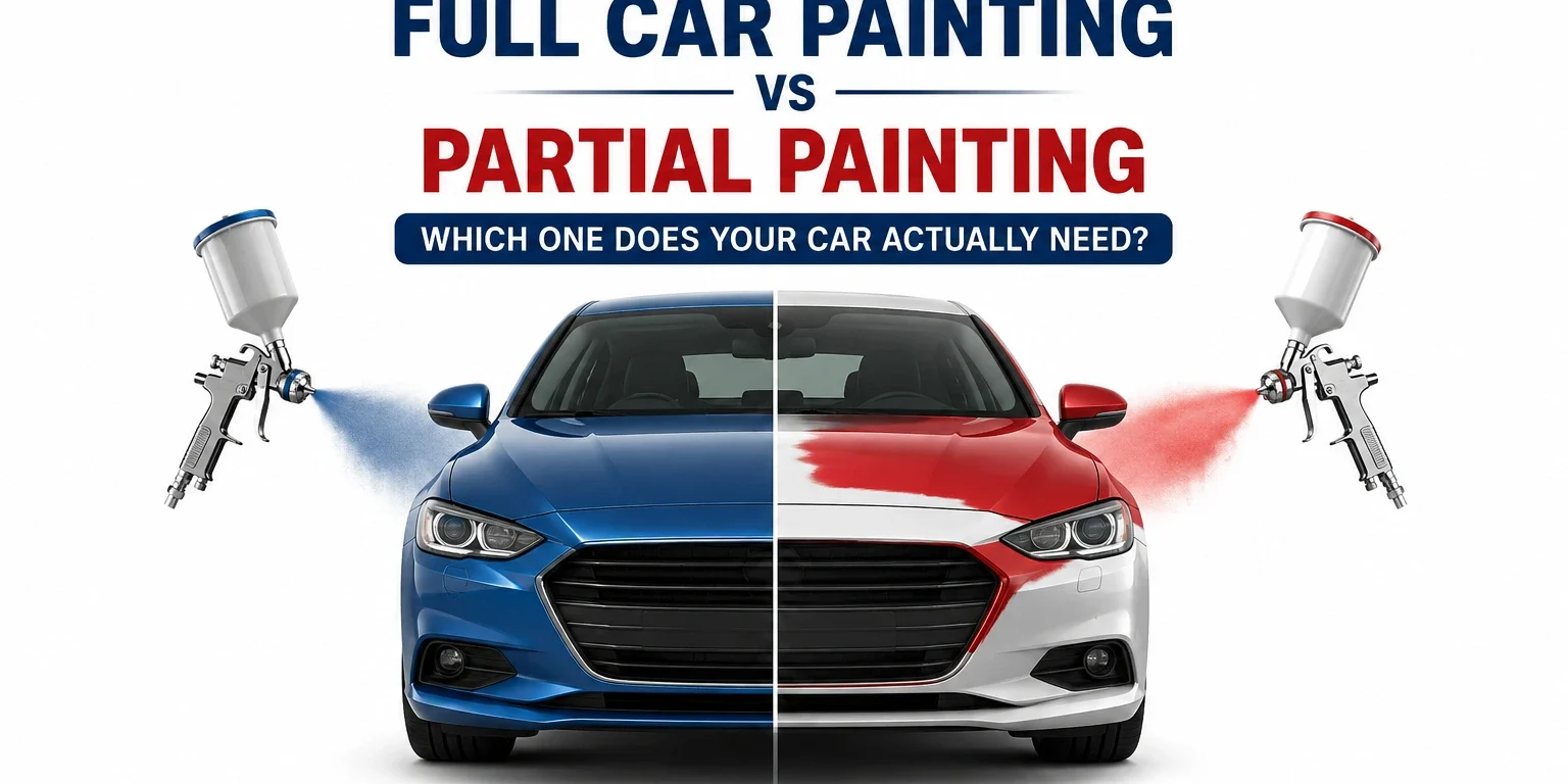 Full Car Painting vs Partial Painting