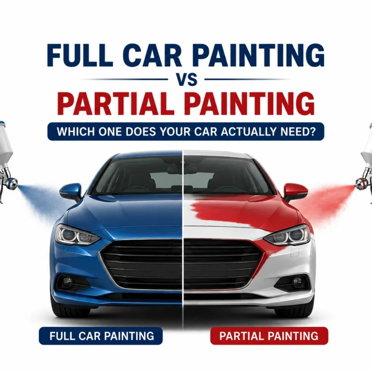 Full Car Painting vs Partial Painting