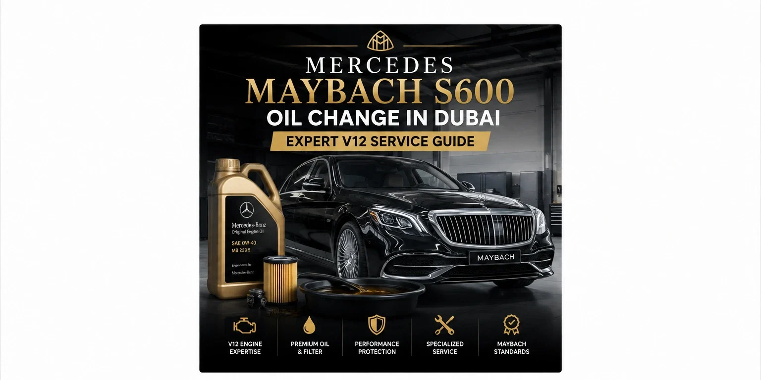 Mercedes Maybach S600 Oil Change in Dubai