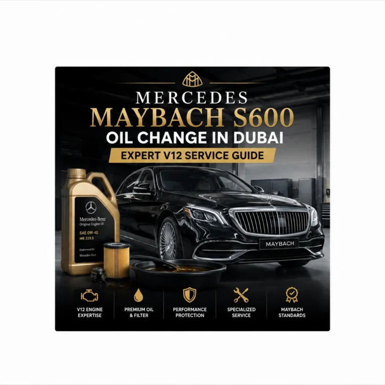 Mercedes Maybach S600 Oil Change in Dubai