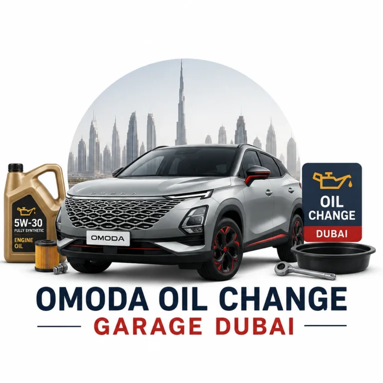 OMODA oil change garage Dubai